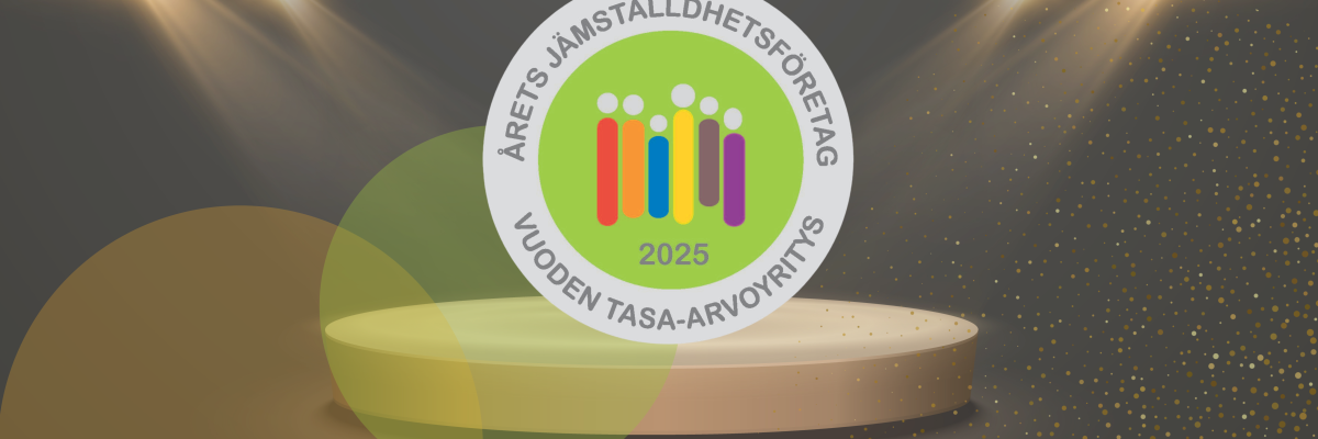 Årets jämställdhetsföretag. Vuoden tasa-arvoyritys.