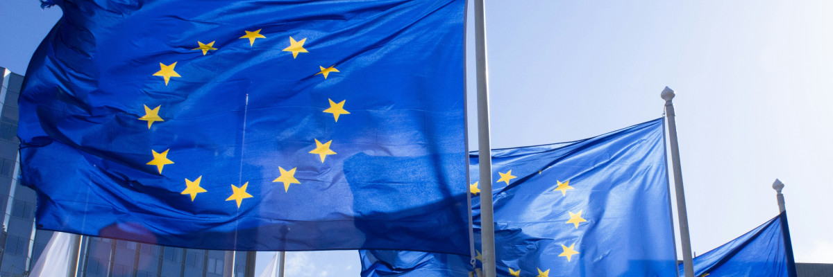 EU-flaggor. EU-liput.